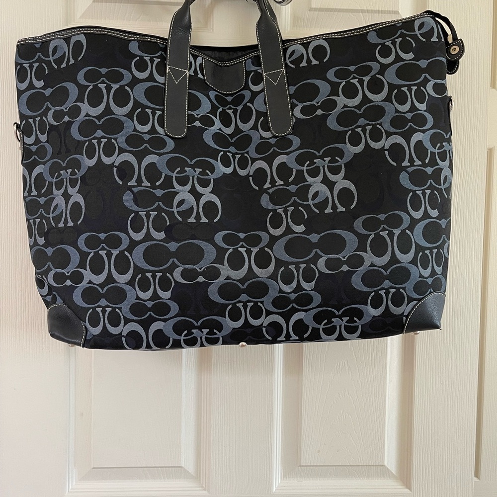 2/$60 final sale Black and Gray Patterned Tote